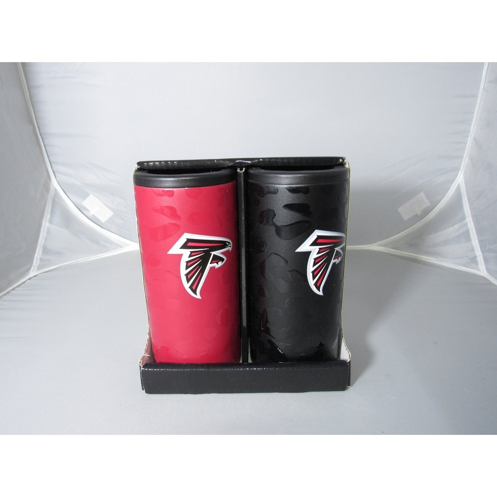 Atlanta Falcons Slim Can Coolie Set NFL 12oz Stainless Steel Logo